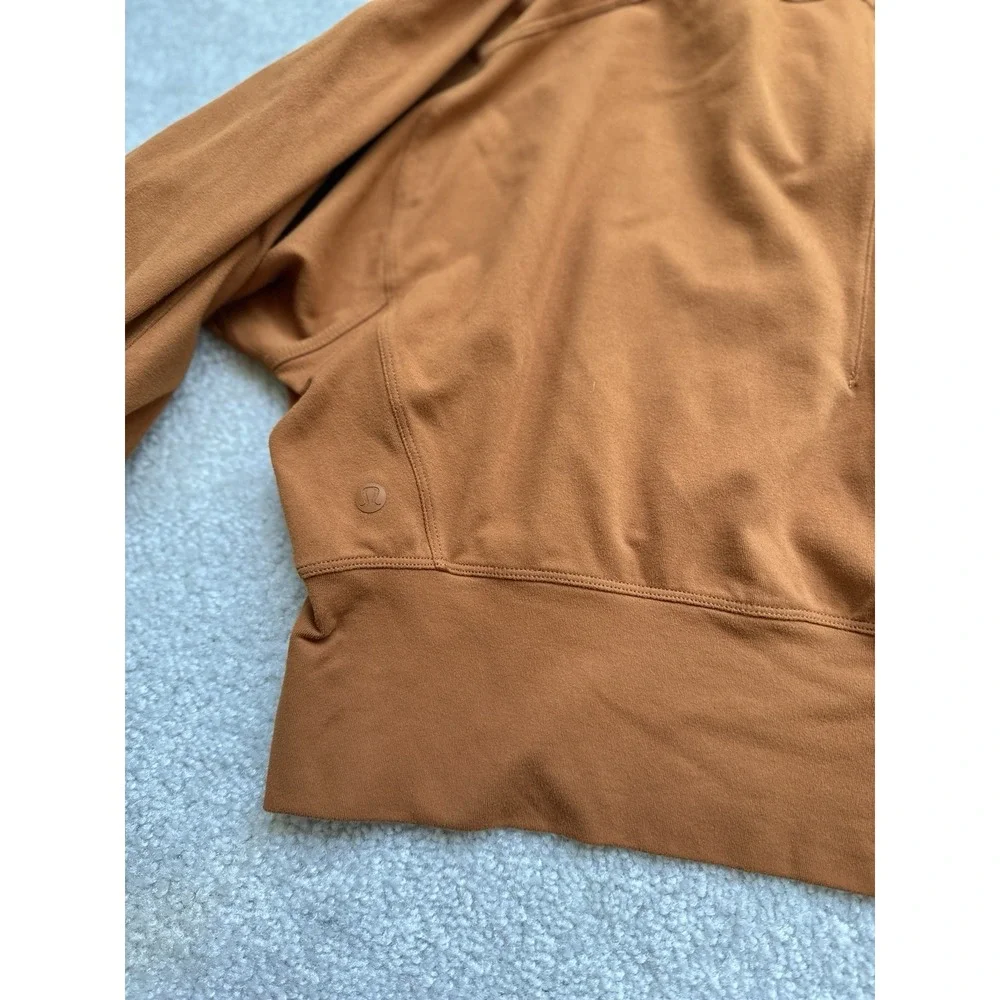 Lululemon Butternut Brown Ready To Rulu Half-Zip Pullover Size 8/10